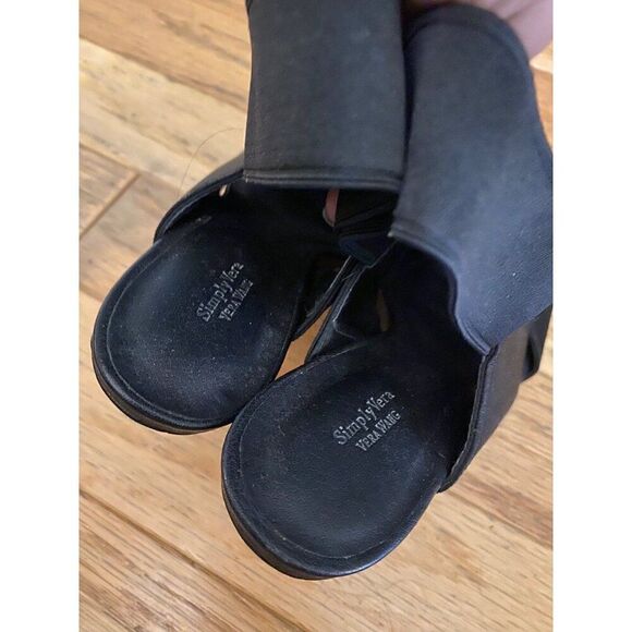 Simply Vera Vera Wang women's Black Open Toe Slingback Heels size 6 - Picture 7 of 10